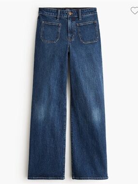 J. Crew Factory - curvy slim wide-leg jean in all-day stretch 27